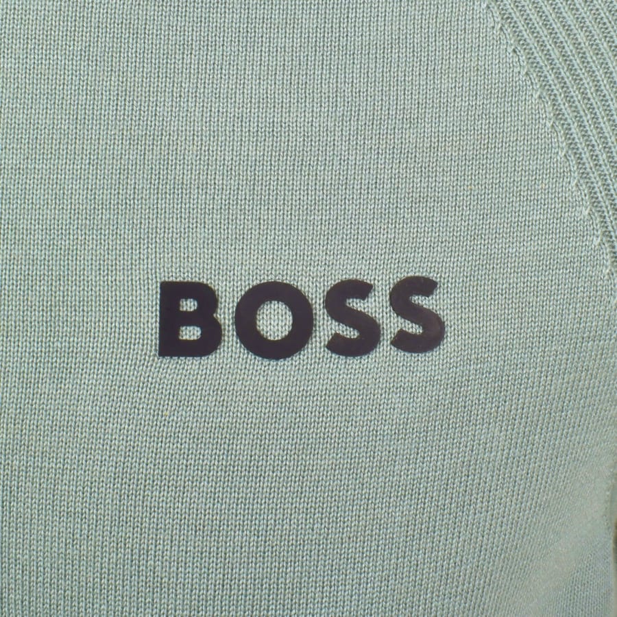 Image number 3 for BOSS Perform Max Knit Polo Green