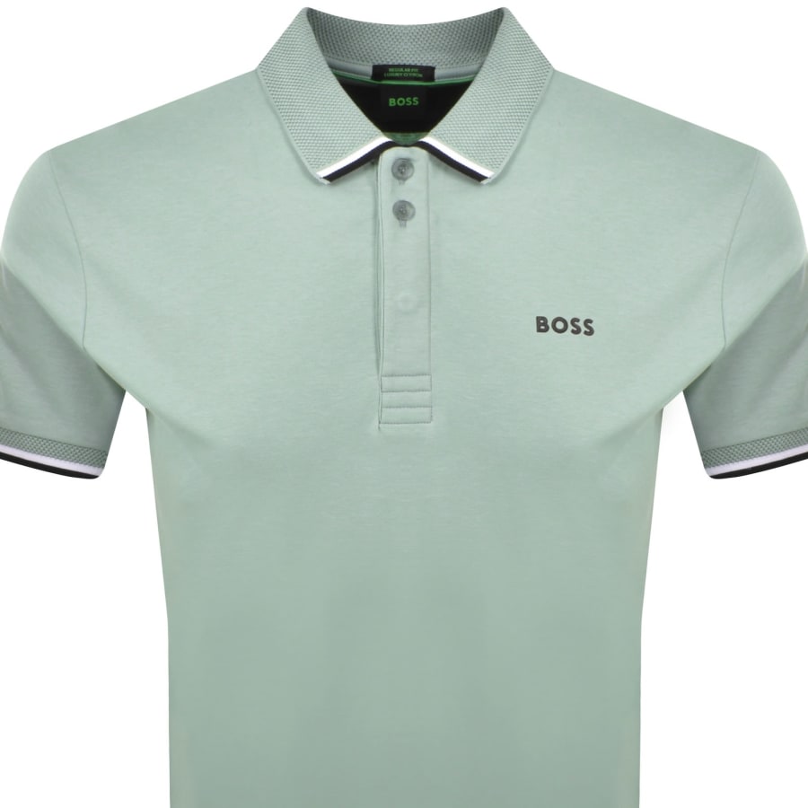 Image number 2 for BOSS Paddy Lux Polo T Shirt Green