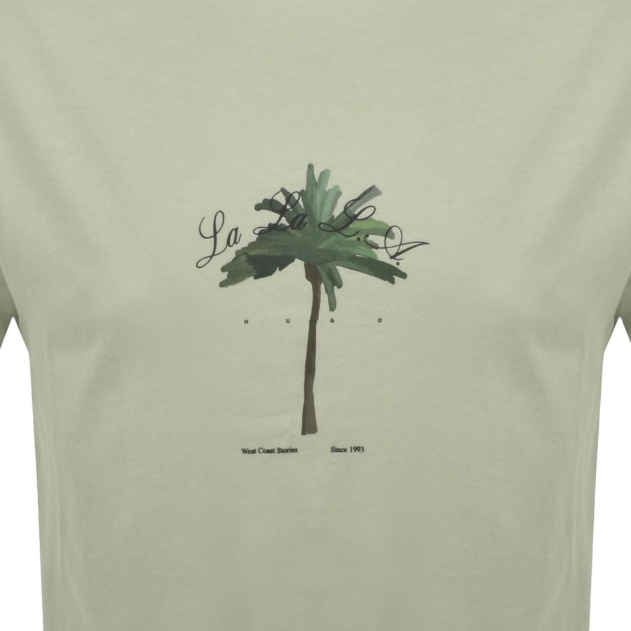 Image number 3 for HUGO Duwom T Shirt Green