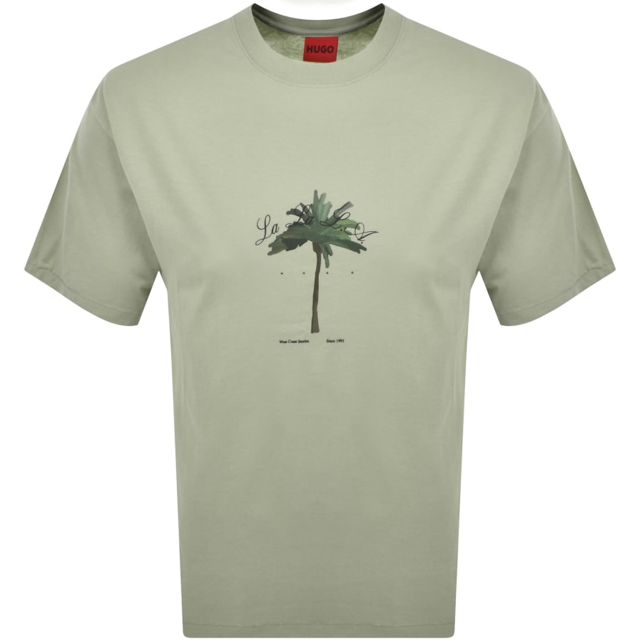 Image number 1 for HUGO Duwom T Shirt Green