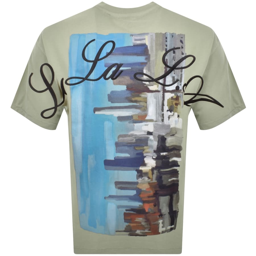 Image number 4 for HUGO Duwrite T Shirt Green