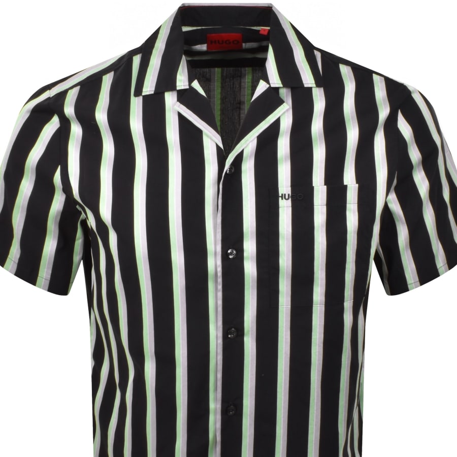 Image number 2 for HUGO Ellino Straight Fit Shirt Black