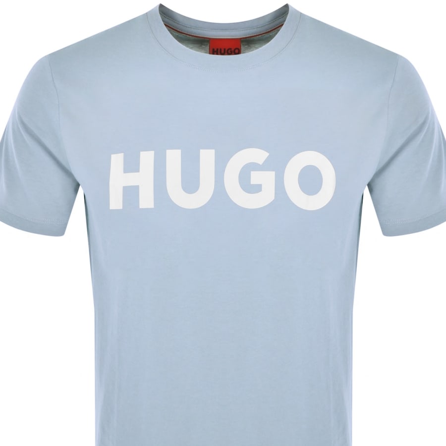 Image number 2 for HUGO Dulivio Crew Neck T Shirt Blue