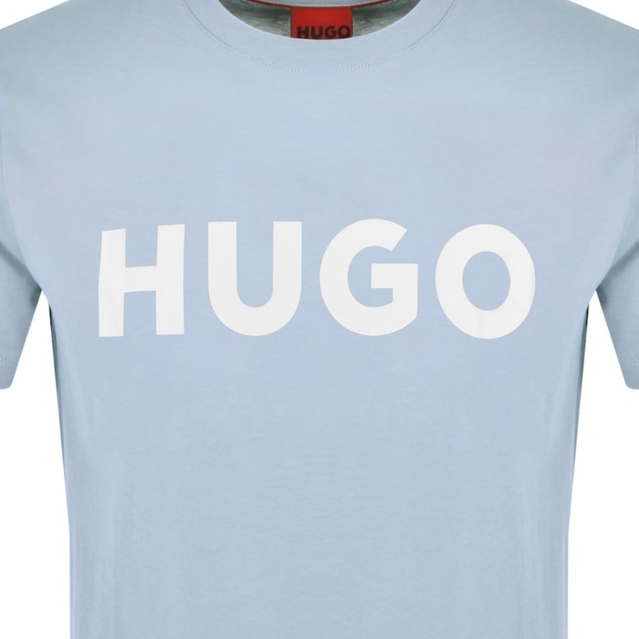 Image number 3 for HUGO Dulivio Crew Neck T Shirt Blue