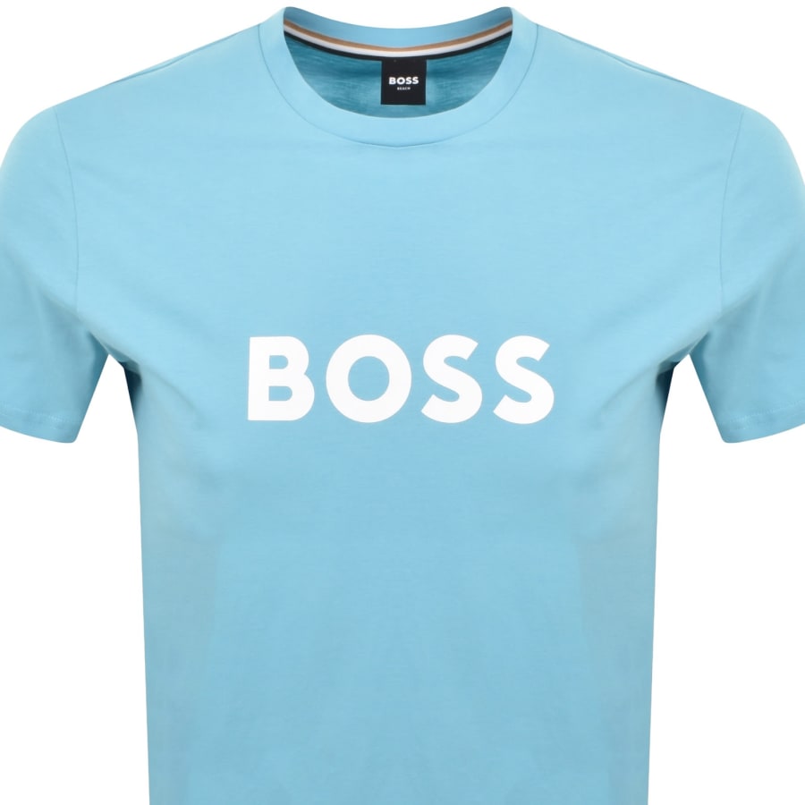 Image number 2 for BOSS Logo T Shirt Blue