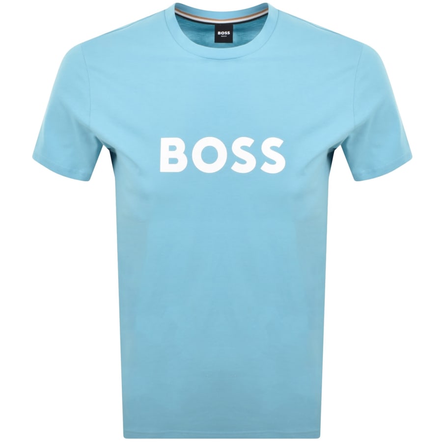 Image number 1 for BOSS Logo T Shirt Blue