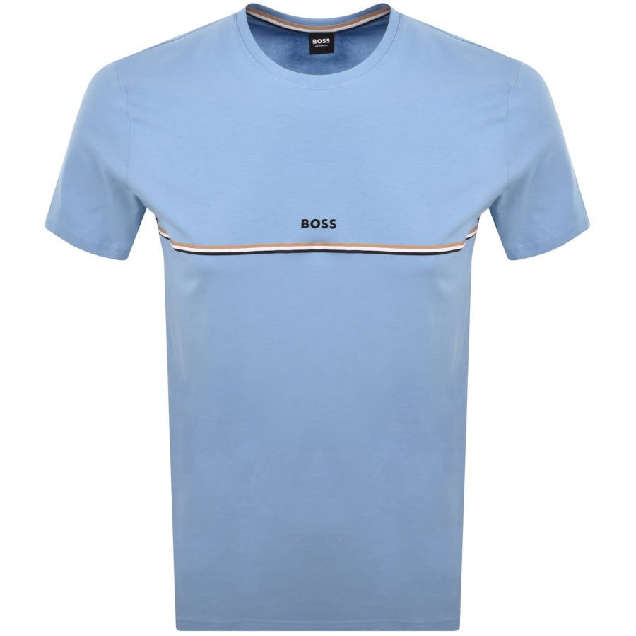 Image number 1 for BOSS Unique T Shirt Blue