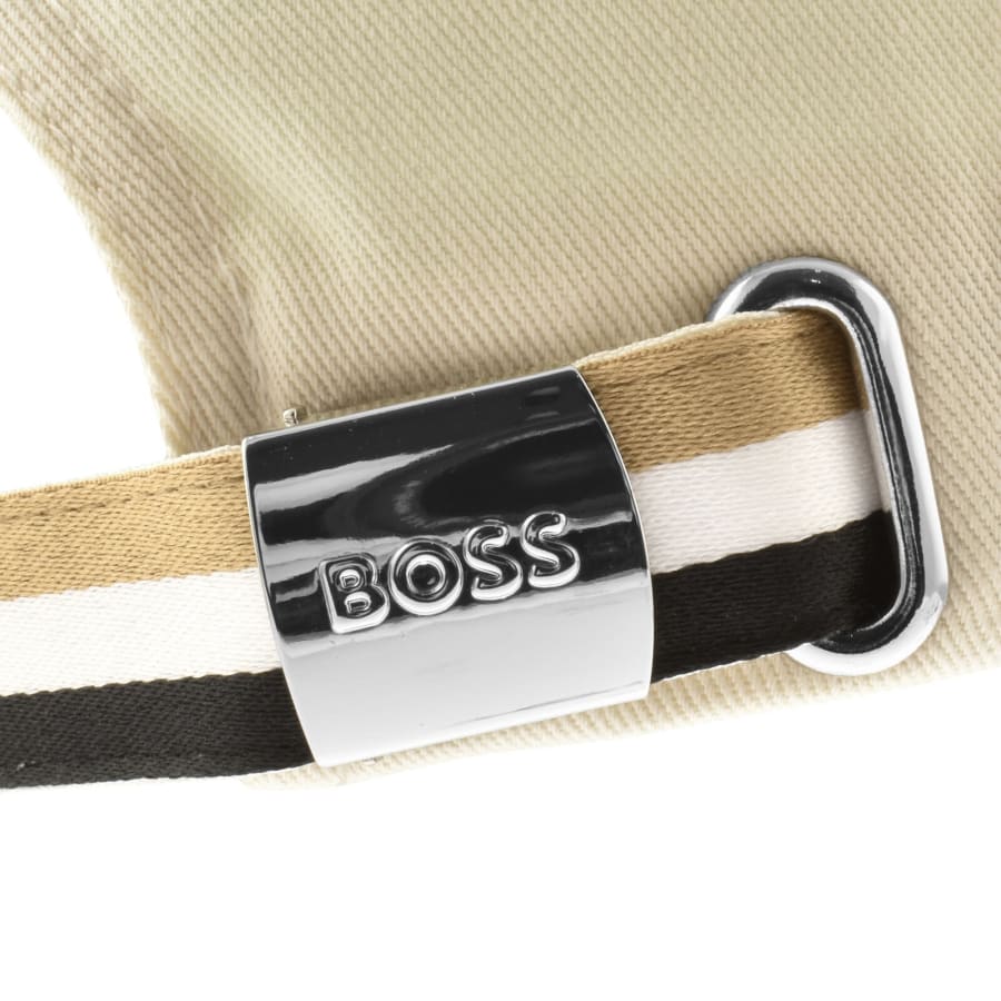 Image number 3 for BOSS Zed Stripe Baseball Cap Beige