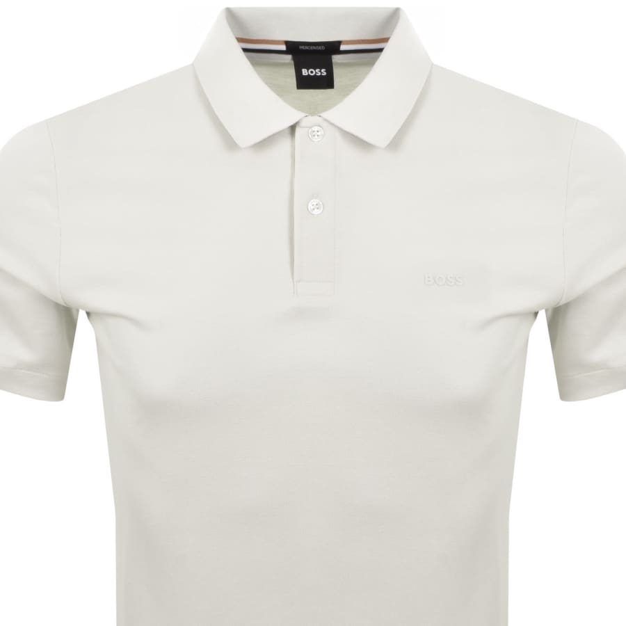 Image number 2 for BOSS Parlay 147 Mercerised Polo Open White