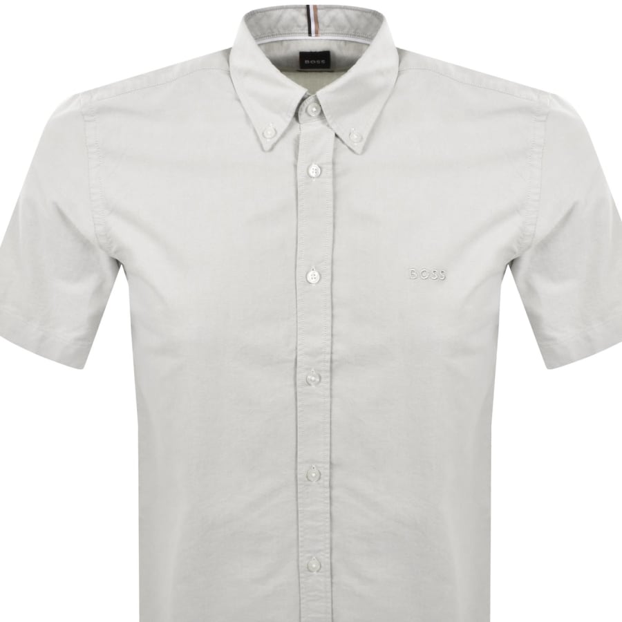 Image number 2 for BOSS Short Sleeve Liam Shirt Light Beige