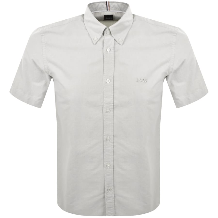 Image number 1 for BOSS Short Sleeve Liam Shirt Light Beige