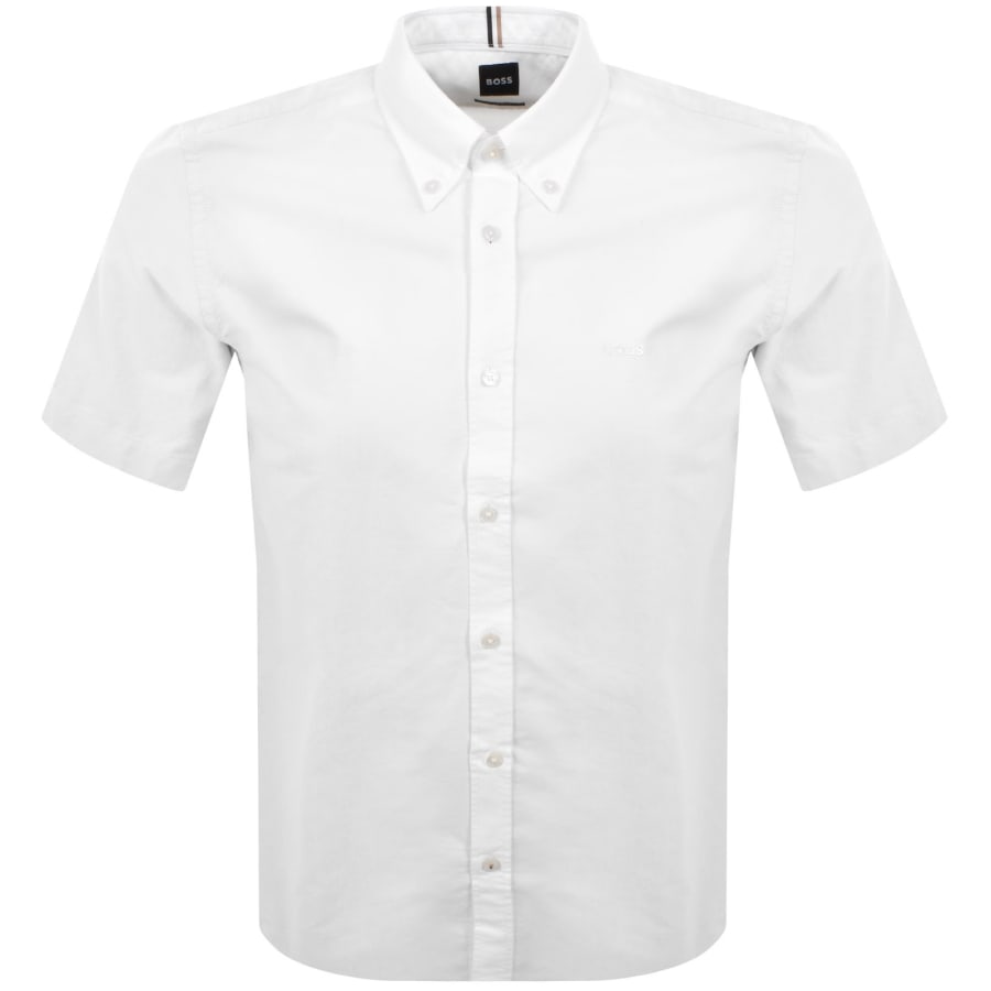 Image number 1 for BOSS Short Sleeve Liam Shirt White