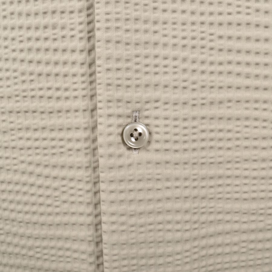 Image number 3 for BOSS Hank Seersucker Shirt Dark Beige