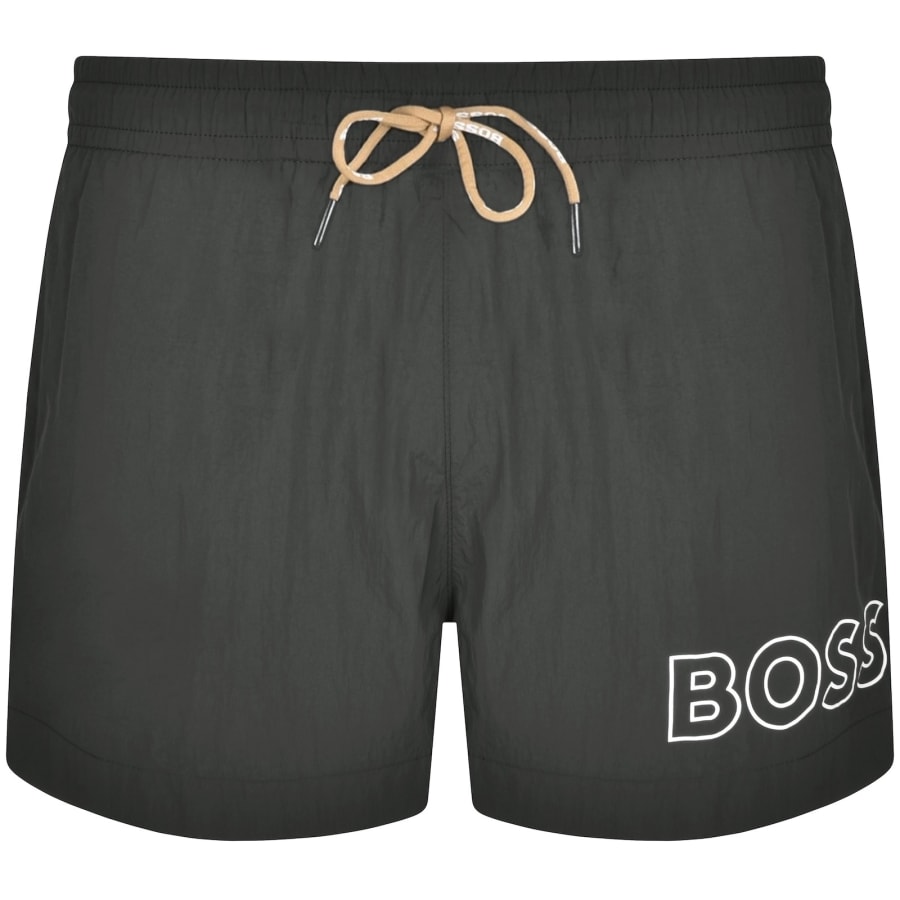 Image number 1 for BOSS Mooneye Swim Shorts Black