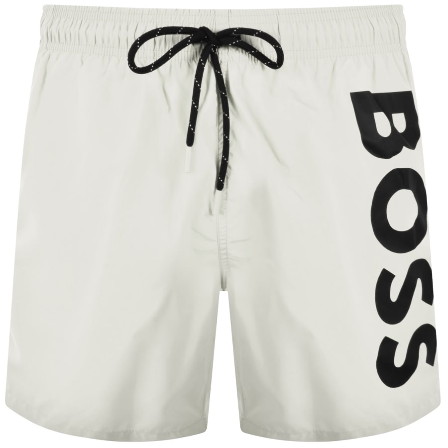 Image number 1 for BOSS Octopus Swim Shorts Open White