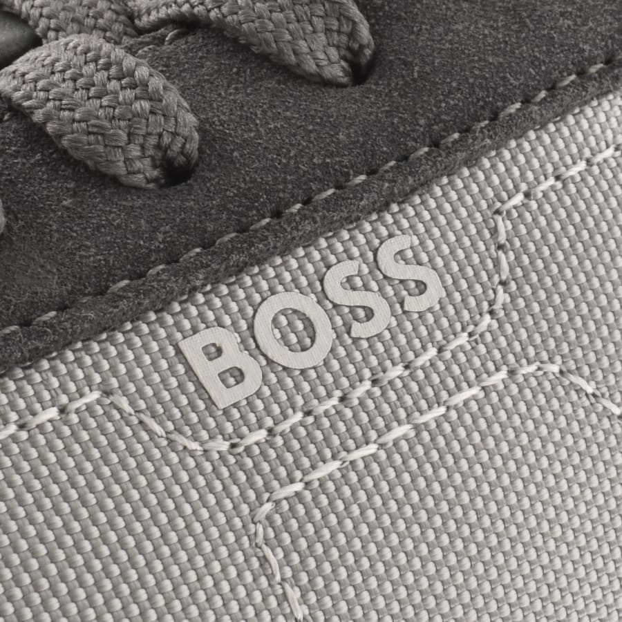 Image number 4 for BOSS Titanium Trainers Medium Grey