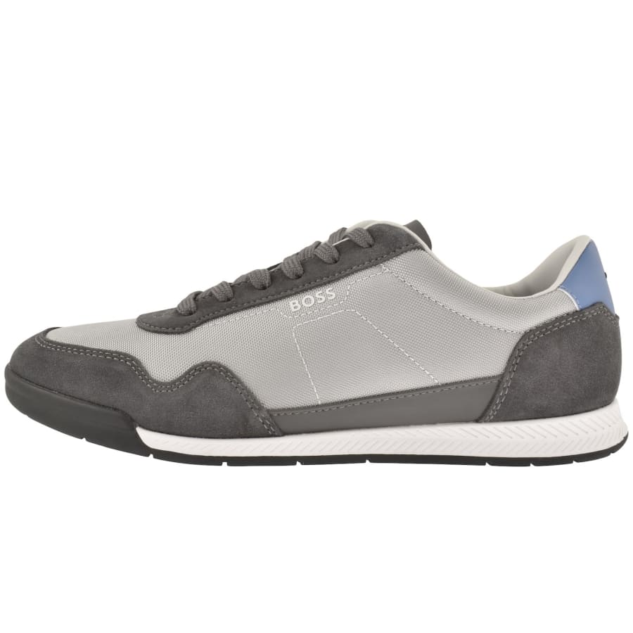 Image number 1 for BOSS Titanium Trainers Medium Grey