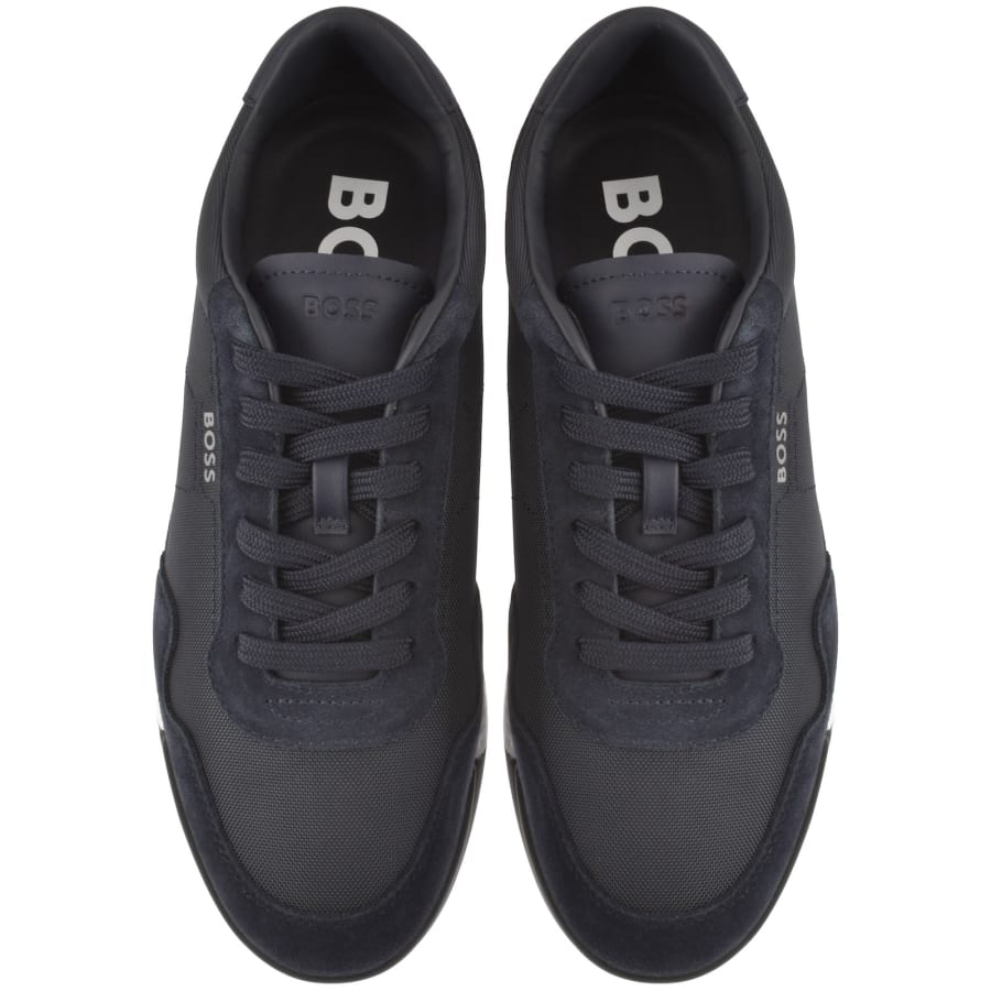 Image number 3 for BOSS Titanium Trainers Navy