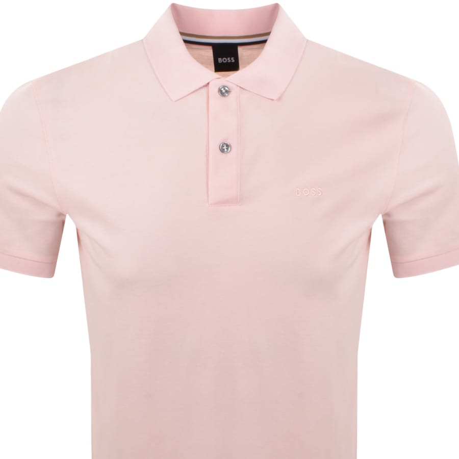 Image number 2 for BOSS Pallas Polo T Shirt Pink