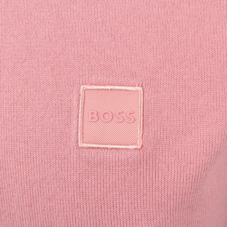 Image number 3 for BOSS Kanovano Knit Jumper Pink