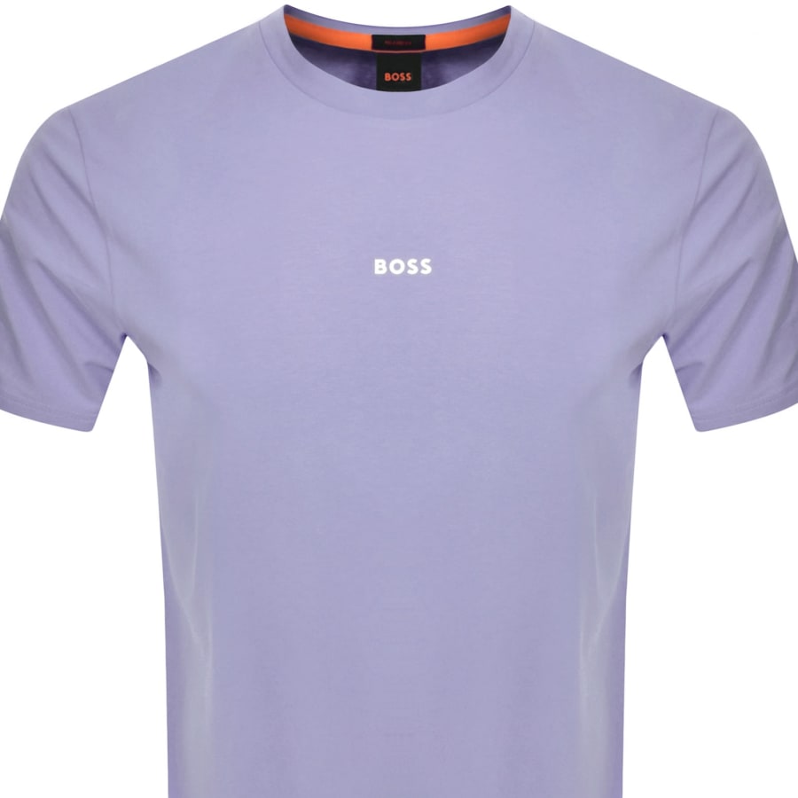 Image number 2 for BOSS TChup Logo T Shirt Purple