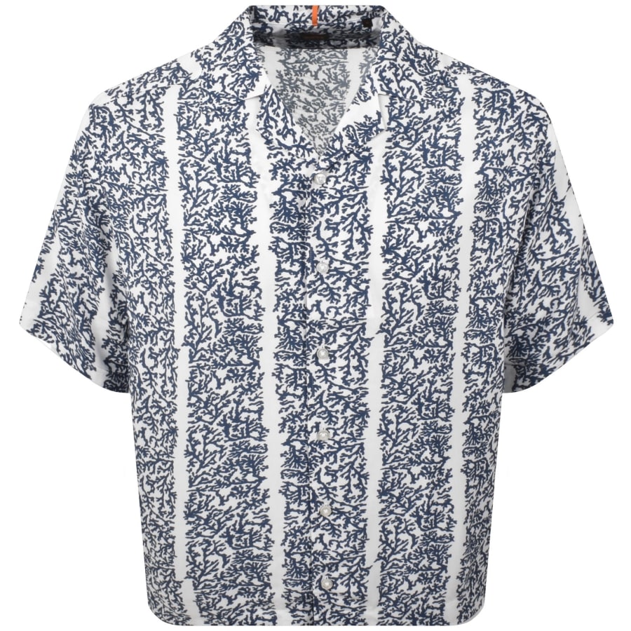 Image number 1 for BOSS Lapisy Relaxed Fit Shirt White