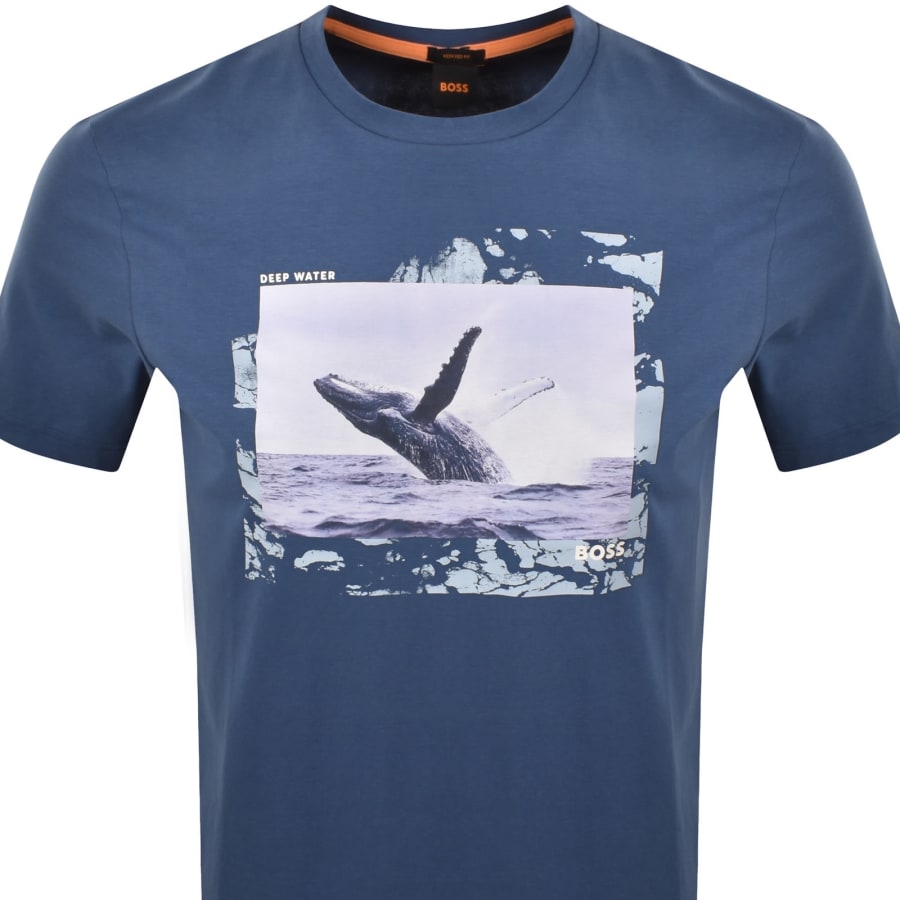 Image number 2 for BOSS Te Dunetrace T Shirt Blue