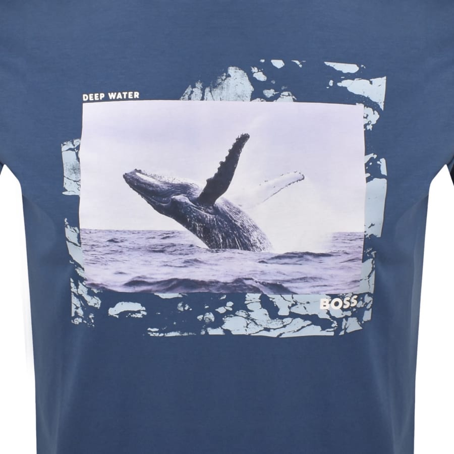 Image number 3 for BOSS Te Dunetrace T Shirt Blue