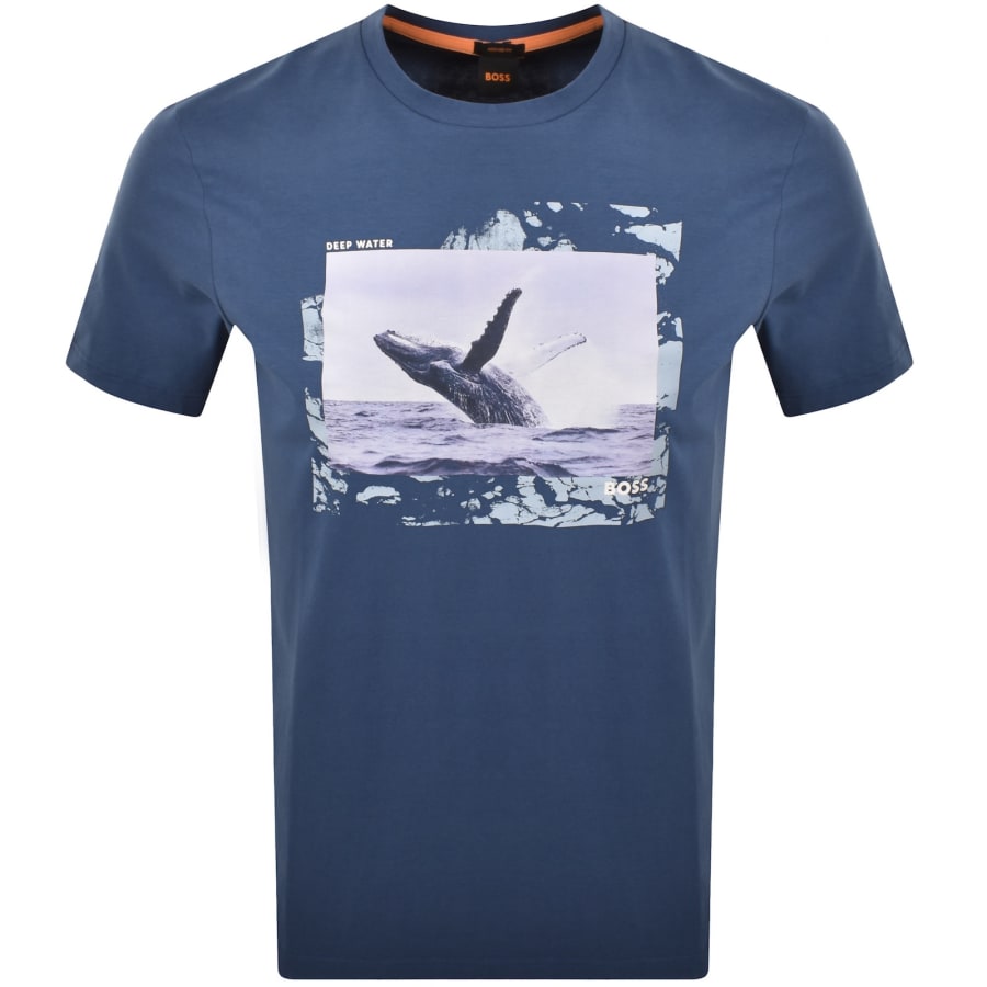 Image number 1 for BOSS Te Dunetrace T Shirt Blue