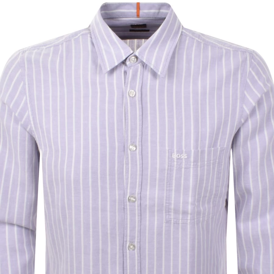 Image number 2 for BOSS Relegant 6 Long Sleeved Shirt Purple