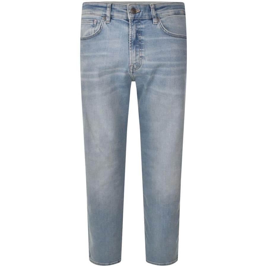 Image number 2 for BOSS Re Maine Regular Fit Light Wash Jeans Blue