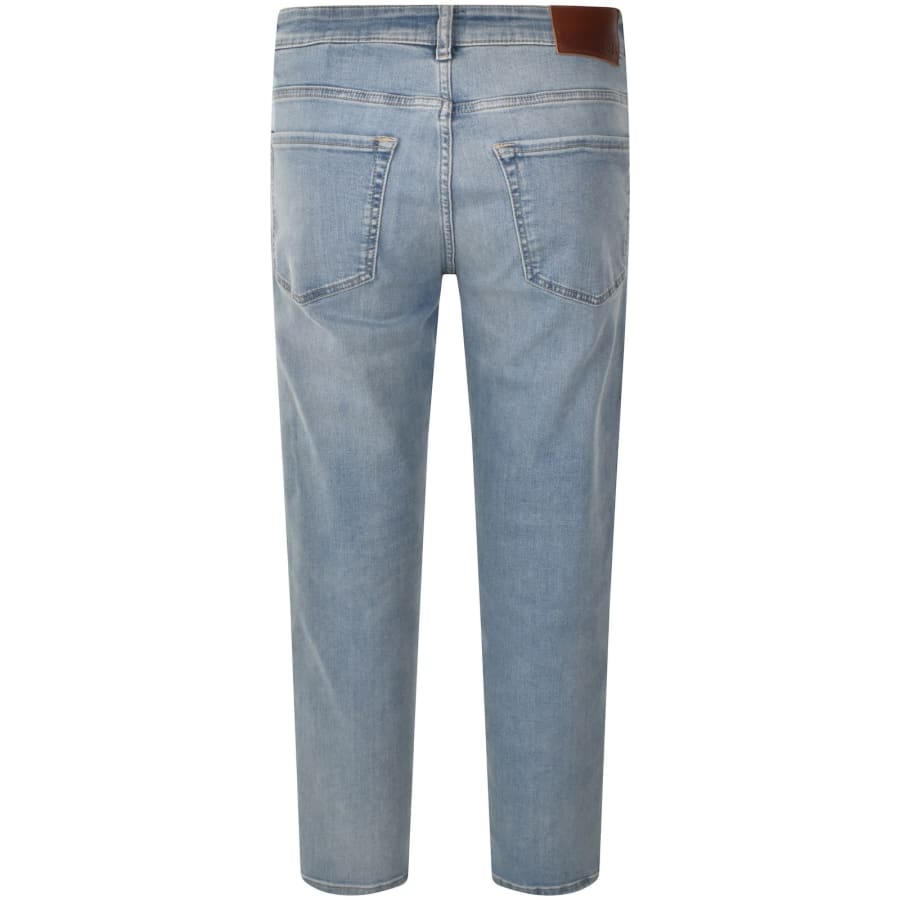 Image number 3 for BOSS Re Maine Regular Fit Light Wash Jeans Blue