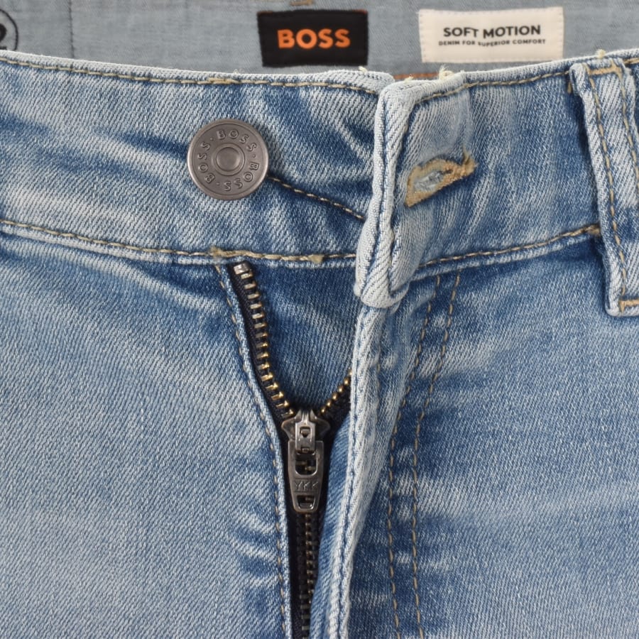 Image number 5 for BOSS Re Maine Regular Fit Light Wash Jeans Blue