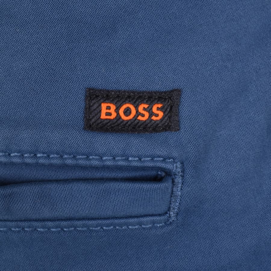 Image number 3 for BOSS Chino Slim Trousers Blue