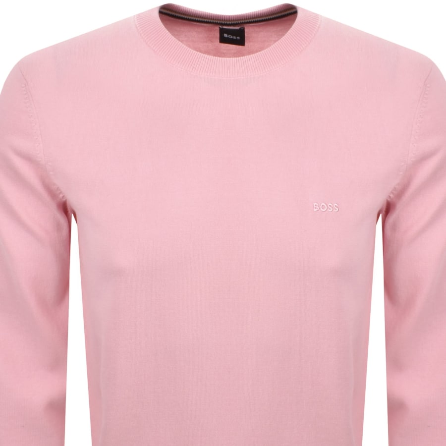 Image number 2 for BOSS Pacas L Knit Jumper Pink