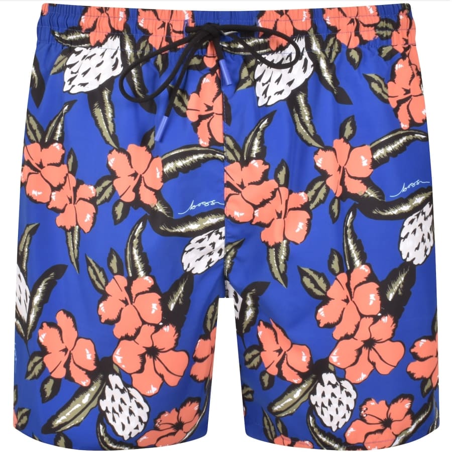 Image number 2 for BOSS Piranha Swim Shorts Medium Blue