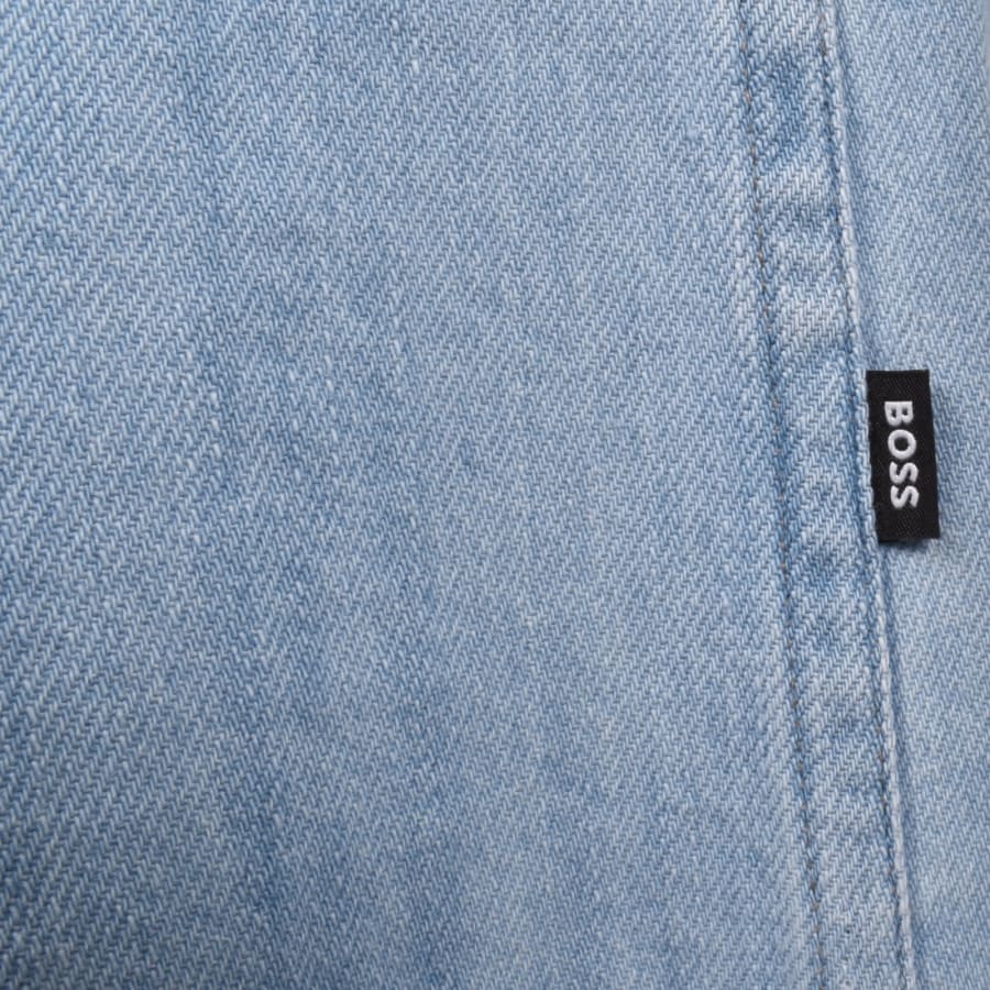 Image number 3 for BOSS H Cory Denim Overshirt Light Blue