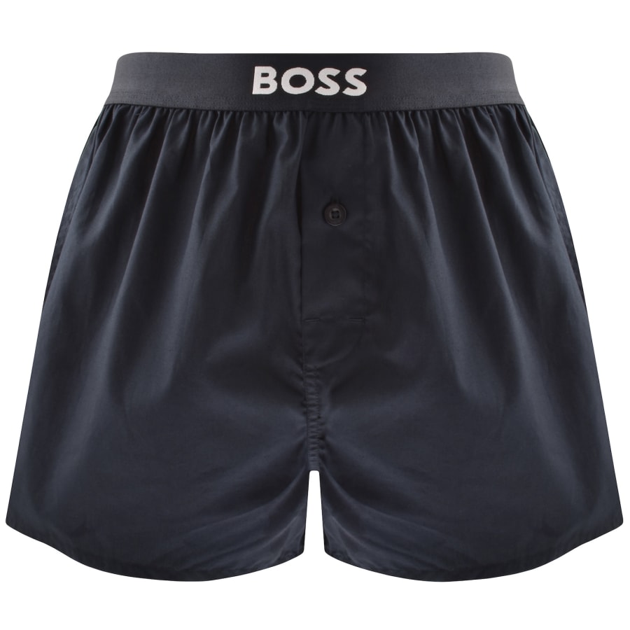 Image number 2 for BOSS Underwear 2 Pack Boxer Shorts Navy