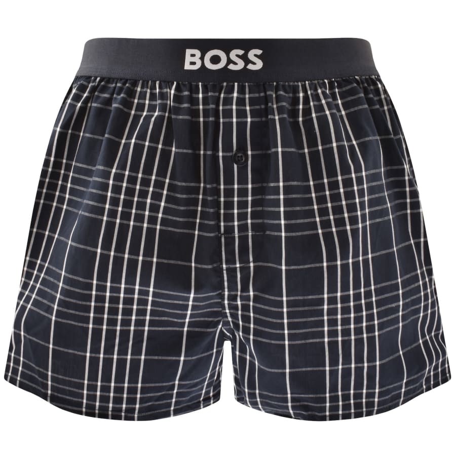 Image number 3 for BOSS Underwear 2 Pack Boxer Shorts Navy
