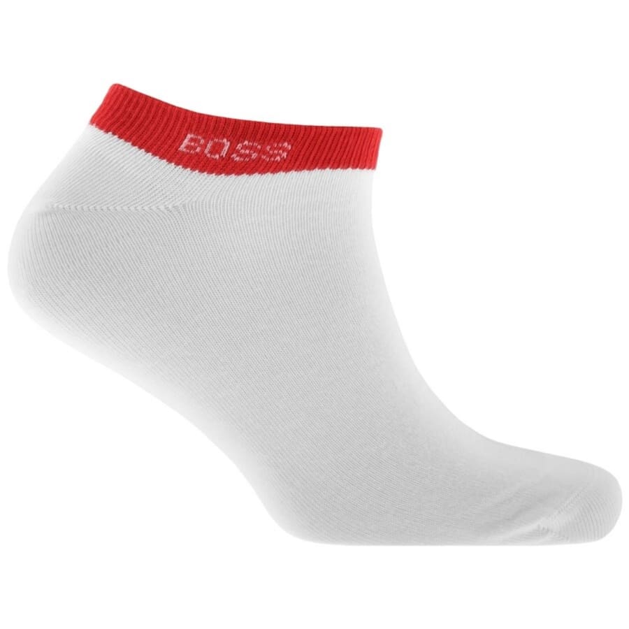 Image number 2 for BOSS 5 Pack Trainer Socks White