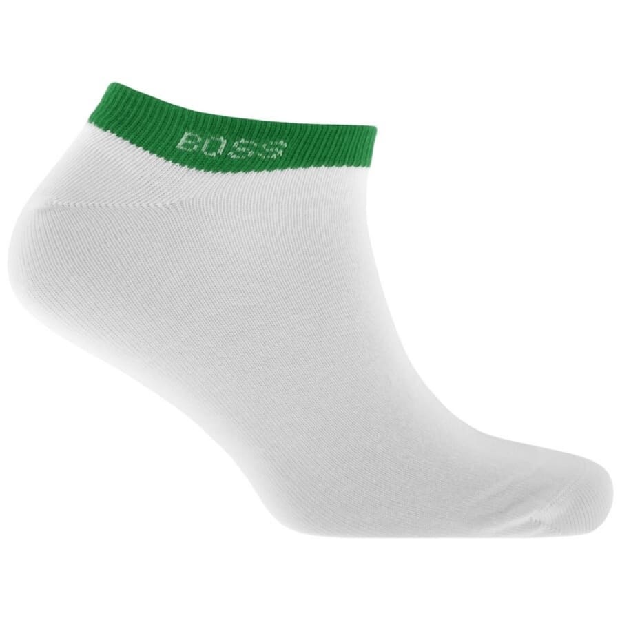 Image number 3 for BOSS 5 Pack Trainer Socks White