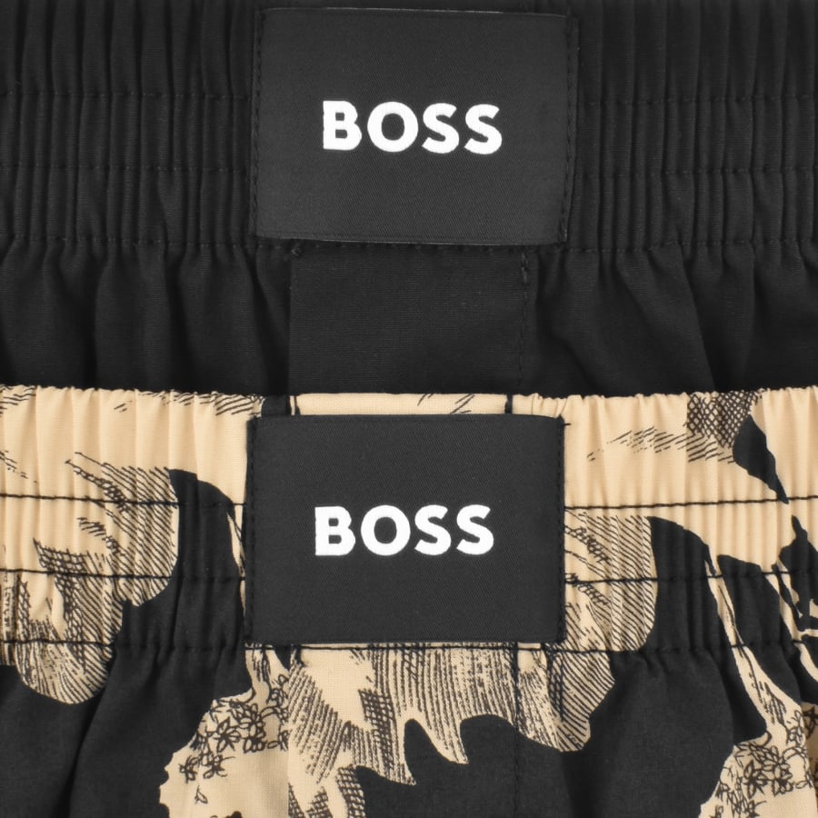 Image number 4 for BOSS Underwear 2 Pack Boxer Shorts Black