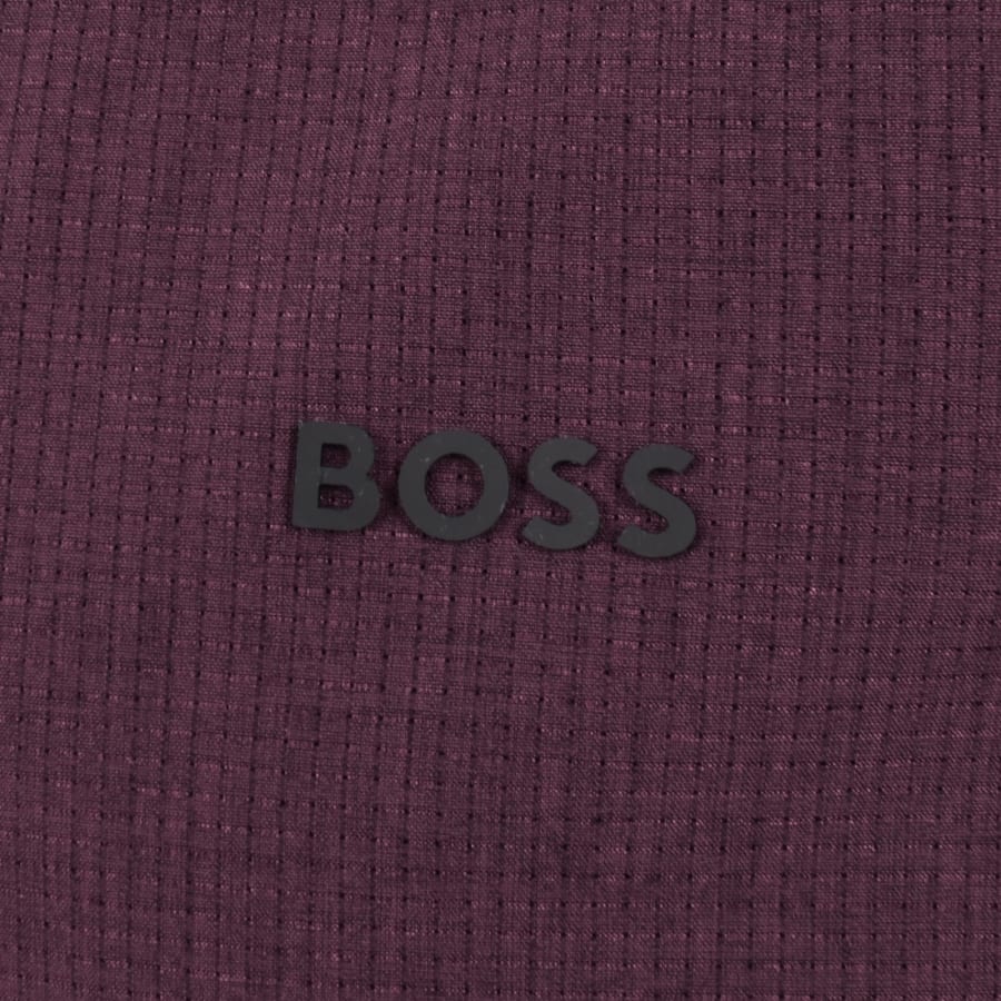 Image number 3 for BOSS Tee PKT T Shirt Burgundy