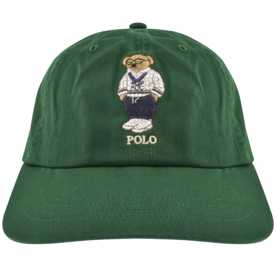 Image number 1 for Ralph Lauren Classic Bear Logo Cap Green
