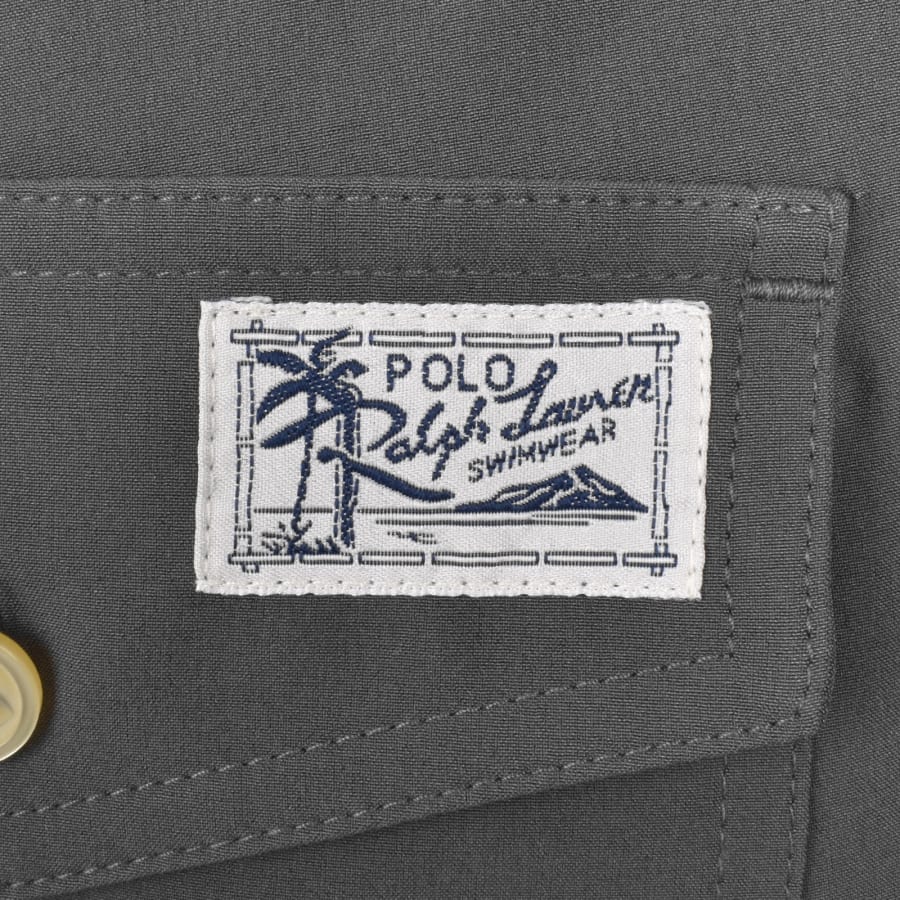 Image number 4 for Ralph Lauren Traveller Swim Shorts Grey Cast