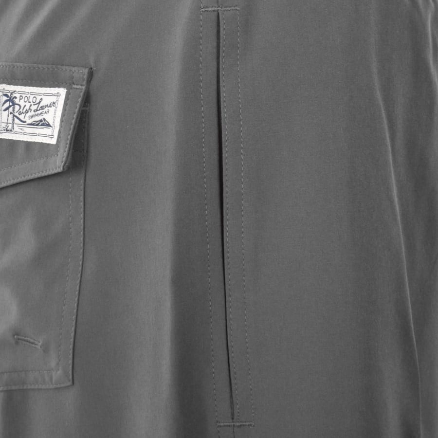 Image number 5 for Ralph Lauren Traveller Swim Shorts Grey Cast