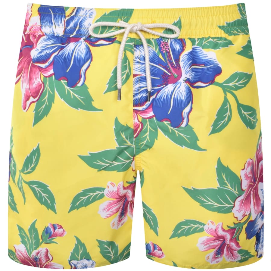 Image number 1 for Ralph Lauren Floral Swim Shorts Yellow