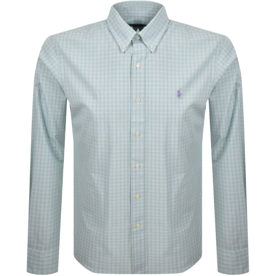 Image number 1 for Ralph Lauren Check Long Sleeve Shirt Green