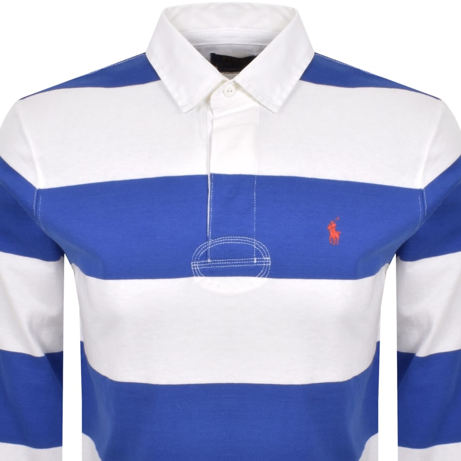 Image number 2 for Ralph Lauren Long Sleeve Polo T Shirt Blue