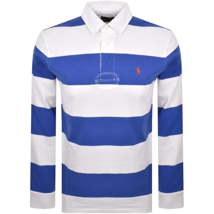 Image number 1 for Ralph Lauren Long Sleeve Polo T Shirt Blue